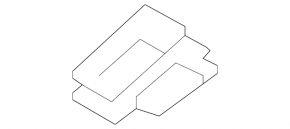 Isofix pad for the rear row 2 Mercedes W167 GLE 350 450 20-23 beige
