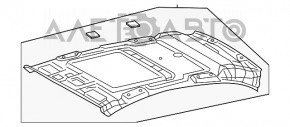 Mercedes GLC 16-22 headlining without panoramic, beige