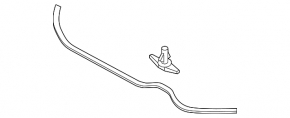 Front hood seal Mazda 3 19- on the hood
