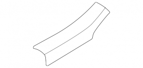 Door sill trim rear left Mazda CX-30 20- black