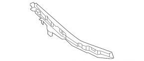 Mazda 6 18-21 black front center console trim, upper left side