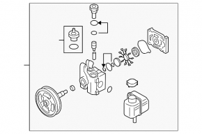 Power steering pump for Mazda6 09-13