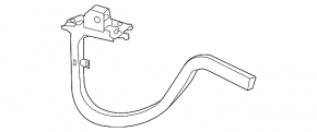 Trunk lid hinge left Nissan Altima 13-18