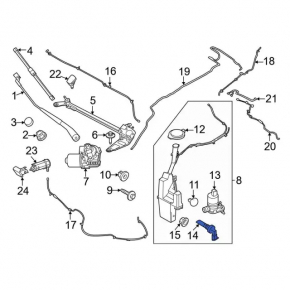 Ford Mustang Mach-E 21-25 Washer Fluid Level Sensor