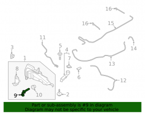 Ford Mustang Mach-E 21-25 Washer Fluid Level Sensor