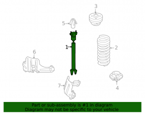 Shock absorber rear left Mercedes W164 ML