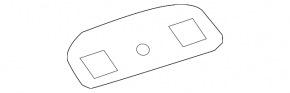 Ceiling light rear right Cadillac CTS 14 - gray