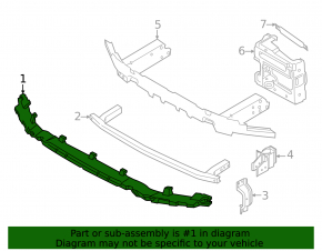 BMW X3 G45 25-26 Front Bumper Absorber