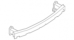 Rear bumper reinforcement BMW 3 G20 19- aluminum