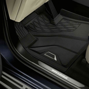 Set of floor mats for BMW X5 G05 19-23 rubber black for 2 rows OEM