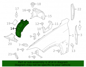 Front mudguard right front part BMW X7 G07 19-