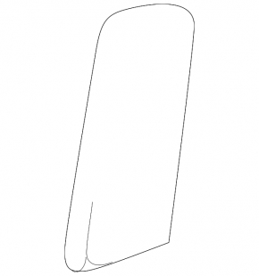 Lower left center pillar trim for Lexus IS200 IS300 99-05