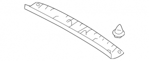 Upper trunk door trim Mitsubishi Outlander Sport ASX 10-25 black, scratches