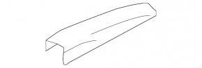 Mitsubishi Outlander 18-22 rear left roof rail cap, black
