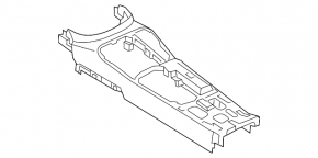 Mitsubishi Outlander 17-21 black center console trim, for electric handbrake