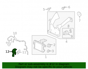 Bracket for ambient air temperature sensors Honda Clarity 18-21 usa
