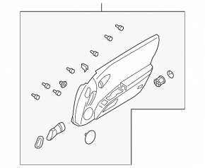 Nissan 350z front right door panel