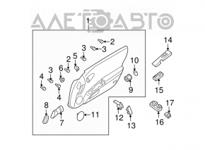 Nissan 350z front right door panel