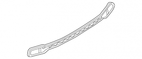 Rear bumper lip trim center Audi Q5 80A 18-20 S-Line