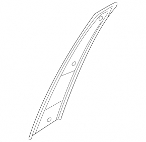 Hyundai Tucson 22-25 black side door trim, rear left, front