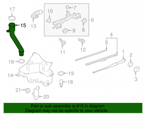 Subaru Impreza 17- GK Windscreen Washer Reservoir Neck Without Lid