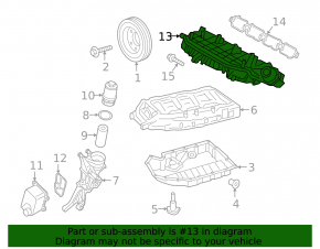 Intake manifold Porsche Macan 17-18 2.0T