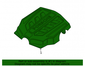 Engine Cover Porsche Macan 17-21 2.0T