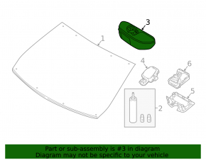 Interior mirror for Infiniti QX30 17-19
