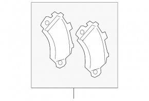 Front brake pads (4 pcs.) (set) Porsche Cayenne 19-23 16mm