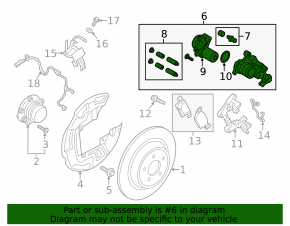 Rear right support Ford Edge 15 - electric