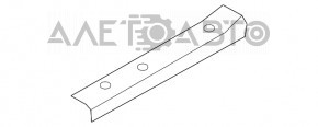 Door sill trim front right outer Lincoln MKX 16-18 black, latch defect