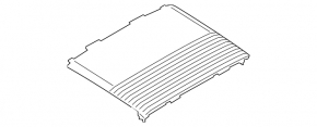 Front panel center trim Ford Mustang mk6 18-23 black