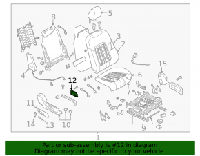 Mazda 6 18-21 Passenger Seat Controls
