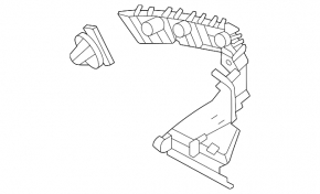 Rear bumper mount left Ford Mustang Mach-E 21-23