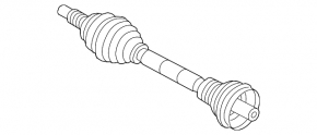 Front left axle drive for Land Rover Range Rover Sport 13-22