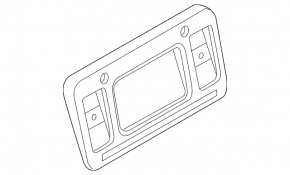 Land Rover Range Rover Velar 18-23 tailgate number plate