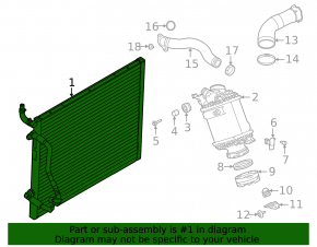 Land Rover Range Rover 22-24 4.4 Water Cooling Radiator