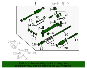 Mazda CX-9 12-15 Power Steering Rack