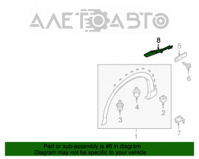 Windscreen wiper seal center Mazda CX-9 16-