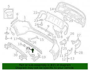 Mercedes GLA 14-20 Rear Bumper Reinforcement