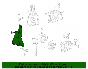 Chevrolet Malibu 13-16 Rear Engine Mount Bracket