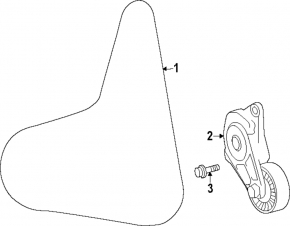 Toyota Rav4 19-25 Drive Belt Tensioner Pulley