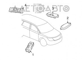 Dodge Journey 11 front light - gray without sunroof, type 2
