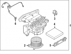 Actuator motor heater drive ventilation Nissan Rogue 21-24