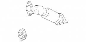 Intake pipe Kia Forte 4d 17-18 rest 2.0 mpi