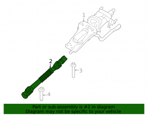 Steering cardan shaft Mini Cooper F56 3d 14-24