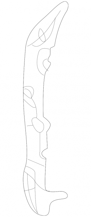 Left door-wing seal for Volvo S60 19-25