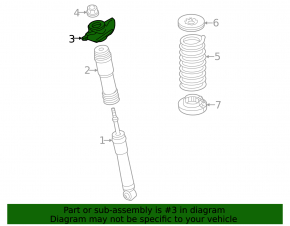 Mitsubishi Outlander 22-24 rear right shock absorber support