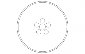 Wheel disk R18 x 7.5J 5*120 Lexus LS460 for painting, light curb