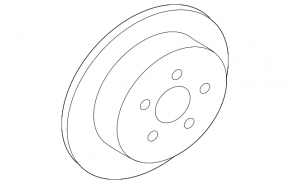 Rear left brake disc Mitsubishi Galant 04-12